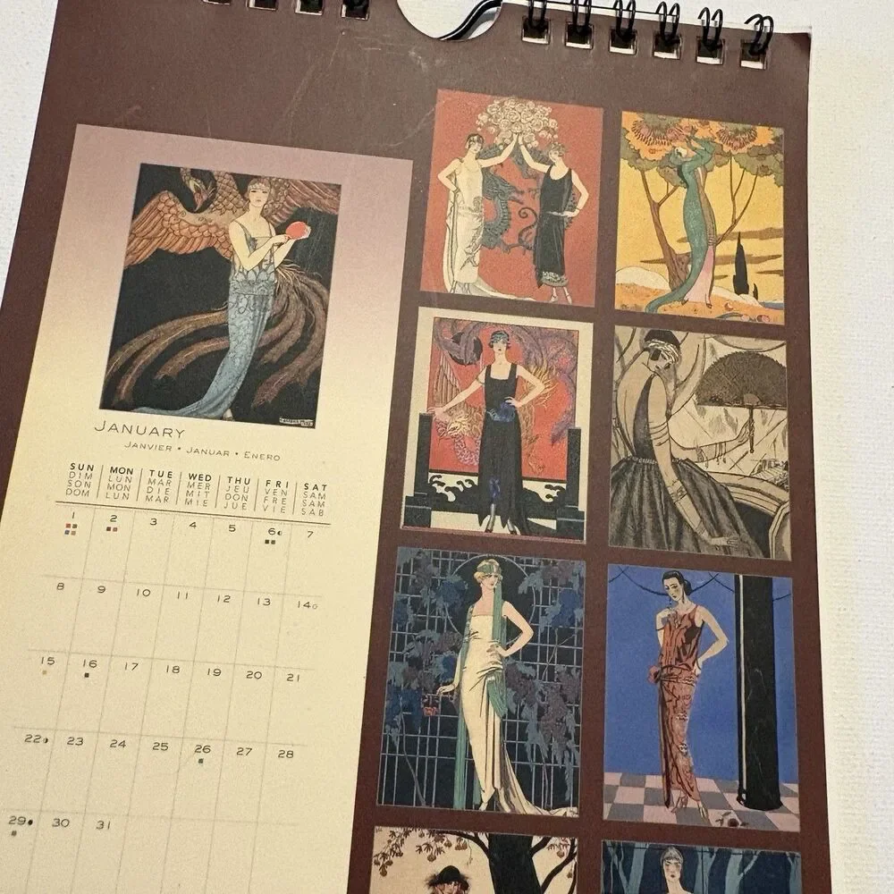 Gazette du Bon Ton Fashion Images from the Age of Art Deco 2006 Calendar 12 x 6